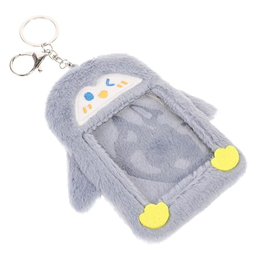 GRADENEVE Plüsch Kartenhalter Pinguin Sichtbare Kartenhülle Für Ausweise Und Karten Leicht Und Tragbar Für Mitarbeiter Und Studenten Mit Schlüsselanhänger Und Süßem Design von GRADENEVE