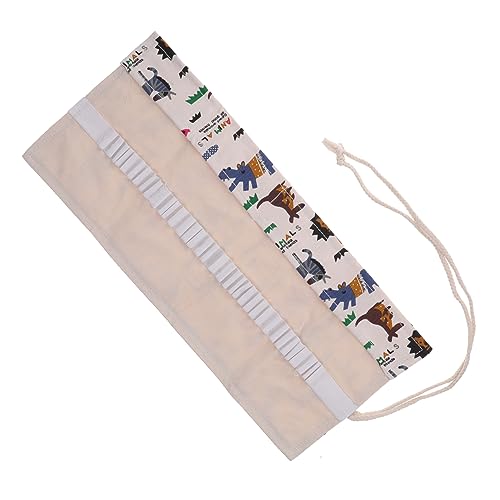GRADENEVE Roll-up Bleistift Organizer Tasche Handgefertigte Canvas Stiftetasche Mit Fächern Für Farbige Bleistifte Große Kapazität Für Künstlerbedarf Für Unterwegs von GRADENEVE