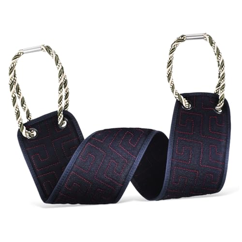 GRADENEVE Rückenschrubber Peeling-waschlappen Doppelseitig Für Dusche Mit Luffa-gurt Und Badetuch Für Angenehmes Peeling Und Gründliche Reinigung Der Rückenhaut von GRADENEVE