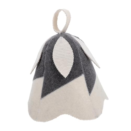 GRADENEVE Saunahut Aus Filz Für Damen Wärmeisolierend Und Feuchtigkeitsabsorbierend Saunazubehör Für Spa Und Dampfbad Leicht Und Tragbar von GRADENEVE