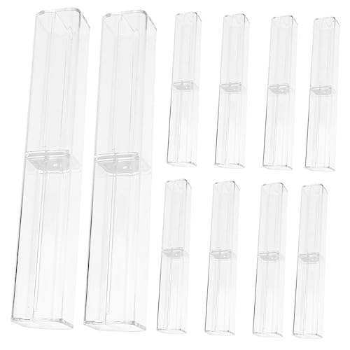 GRADENEVE Transparente Stiftebox 10 Stück – Federmäppchen Stabiler Schreibwarenbehälter Aus Kunststoff Für Kinder Einfach Zu Liefern GRADENEVE Transparente Stiftebox 10 Stück – Federmäppchen Stabiler Schreibwarenbehälter Aus Kunststoff Für Kinder Einfach Zu Liefern von GRADENEVE