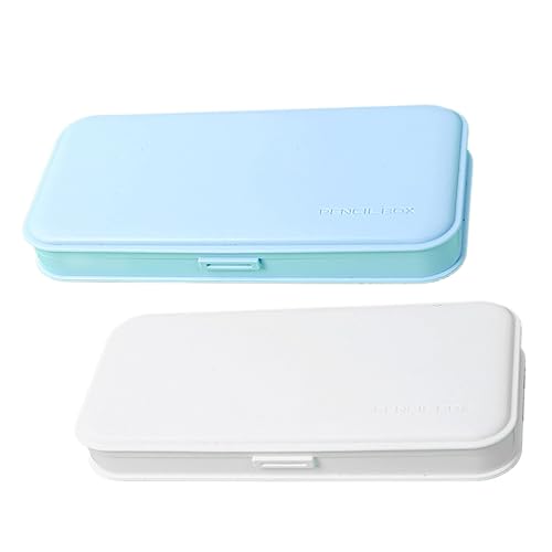 GRADENEVE 2stücke Stifthalter Kästchen Tragbare Aufbewahrung Für Stifte Vielseitige Schreibwarenbox Im Minimalistischen Design Für Schüler Und Künstler Farbe Zufällig von GRADENEVE