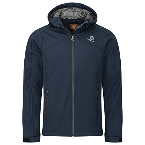 GRADNETZ atmungsaktive Herren Outdoor Softshelljacke mit Kapuze dunkelblau GRADNETZ atmungsaktive Herren Outdoor Softshelljacke mit Kapuze dunkelblau von GRADNETZ