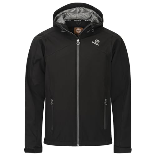 GRADNETZ atmungsaktive Herren Outdoor Softshelljacke mit Kapuze von GRADNETZ