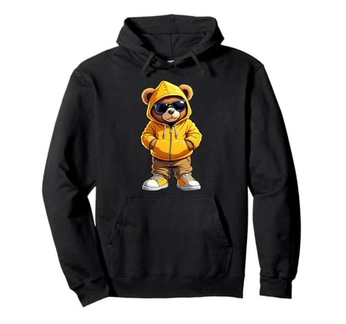 Coole Teddybär Grafik Herren Damen Jungen Mädchen Teddy Pullover Hoodie von GRAKIMO Teddy Bear Streetwear