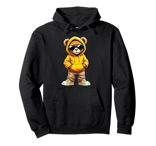Coole Teddybär Grafik Herren Damen Jungen Mädchen Teddy Pullover Hoodie von GRAKIMO Teddy Bear Streetwear