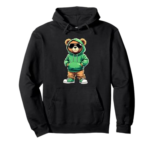 Coole Teddybär Grafik Herren Damen Jungen Mädchen Teddy Pullover Hoodie von GRAKIMO Teddy Bear Streetwear