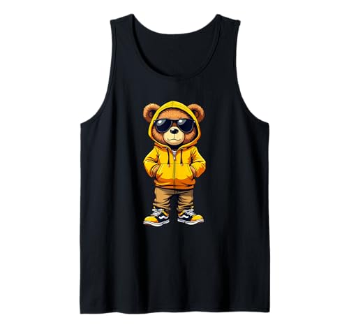 Coole Teddybär Grafik Herren Damen Jungen Mädchen Teddy Tank Top von GRAKIMO Teddy Bear Streetwear
