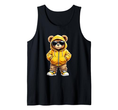 Coole Teddybär Grafik Herren Damen Jungen Mädchen Teddy Tank Top von GRAKIMO Teddy Bear Streetwear