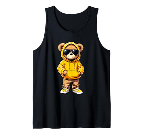 Coole Teddybär Grafik Herren Damen Jungen Mädchen Teddy Tank Top von GRAKIMO Teddy Bear Streetwear