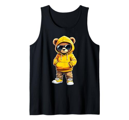 Coole Teddybär Grafik Herren Damen Jungen Mädchen Teddy Tank Top von GRAKIMO Teddy Bear Streetwear