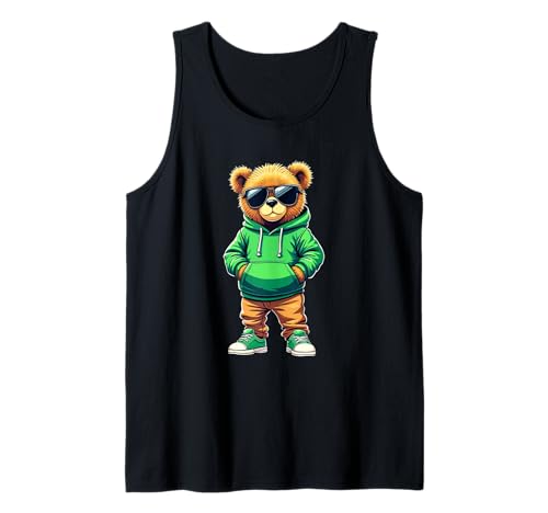 Coole Teddybär Grafik Herren Damen Jungen Mädchen Teddy Tank Top von GRAKIMO Teddy Bear Streetwear