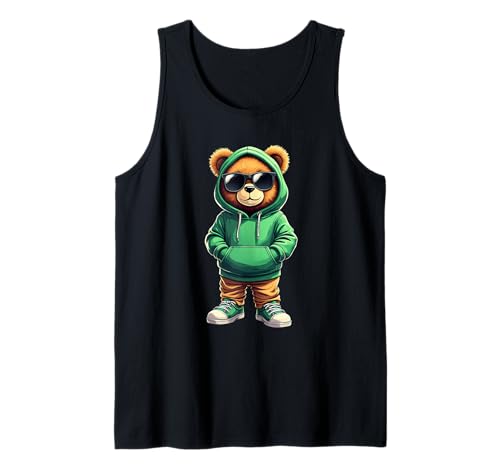 Coole Teddybär Grafik Herren Damen Jungen Mädchen Teddy Tank Top von GRAKIMO Teddy Bear Streetwear