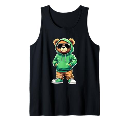 Coole Teddybär Grafik Herren Damen Jungen Mädchen Teddy Tank Top von GRAKIMO Teddy Bear Streetwear