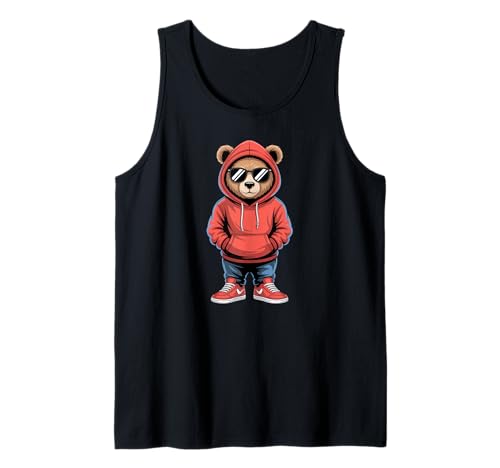Coole Teddybär Grafik Herren Damen Jungen Mädchen Teddy Tank Top von GRAKIMO Teddy Bear Streetwear