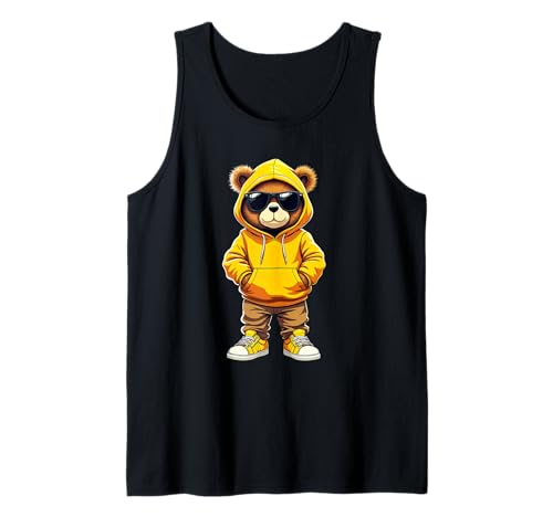 Coole Teddybär Grafik Herren Damen Jungen Mädchen Teddy Tank Top von GRAKIMO Teddy Bear Streetwear