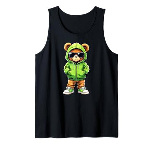 Coole Teddybär Grafik Herren Damen Jungen Mädchen Teddy Tank Top von GRAKIMO Teddy Bear Streetwear