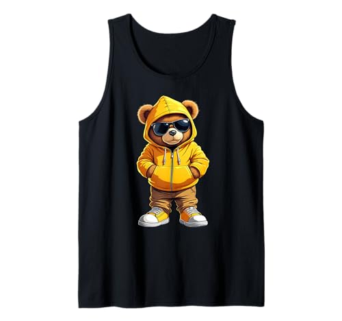 Coole Teddybär Grafik Herren Damen Jungen Mädchen Teddy Tank Top von GRAKIMO Teddy Bear Streetwear