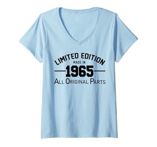 Damen Limited Edition 1965 Jahrgang 1965 Geburtstag T-Shirt mit V-Ausschnitt Damen Limited Edition 1965 Jahrgang 1965 Geburtstag T-Shirt mit V-Ausschnitt von GRAKIMO