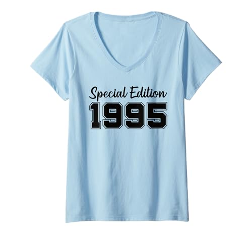 Damen Special Edition 1995 Jahrgang 1995 Geburtstag T-Shirt mit V-Ausschnitt Damen Special Edition 1995 Jahrgang 1995 Geburtstag T-Shirt mit V-Ausschnitt von GRAKIMO