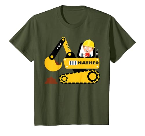 Kinder Matheo Bagger T-Shirt von GRAKIMO