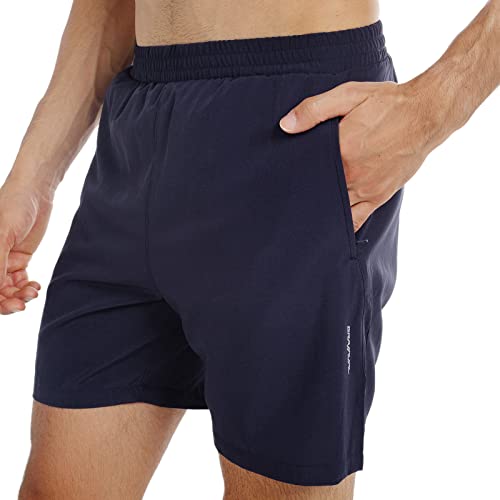 GRAMVAL Lauf-Shorts, 15,2 cm, schnell trocknend, für Fitnessstudio, sportliche Workout-Shorts für Herren mit Taschen, navy, Groß GRAMVAL Lauf-Shorts, 15,2 cm, schnell trocknend, für Fitnessstudio, sportliche Workout-Shorts für Herren mit Taschen, navy, Groß von GRAMVAL