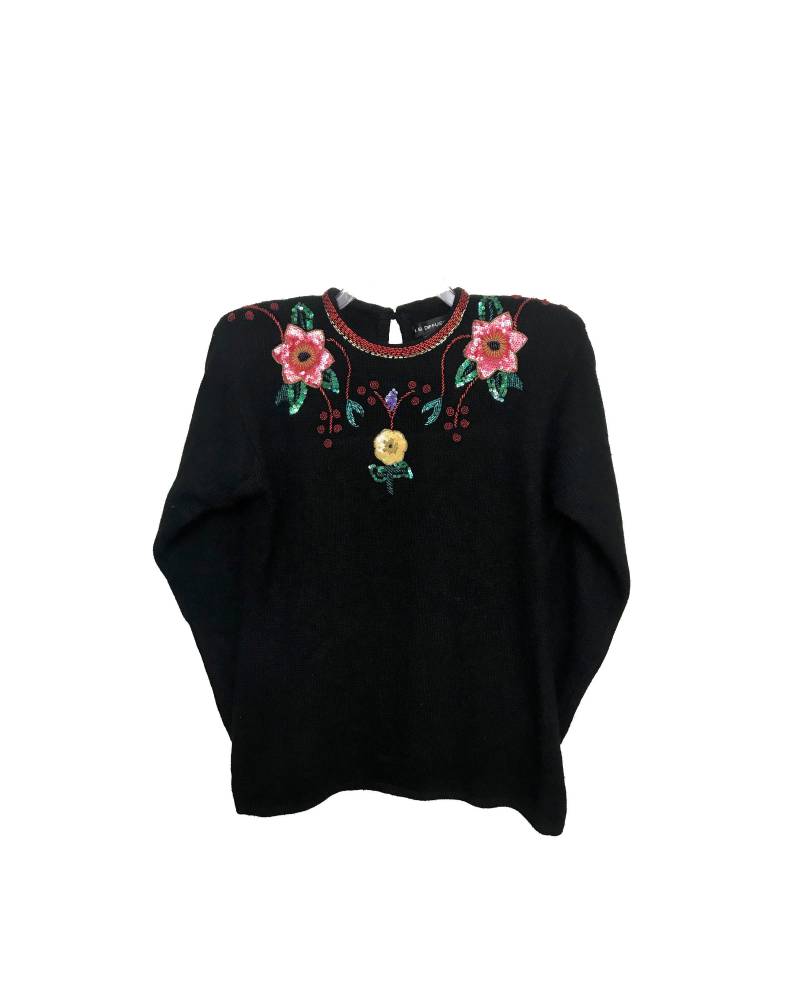 80Er Jahre Strick Pullover Schwarz 80Er Jahre Strick Pullover Schwarz von GRANDEJOIE