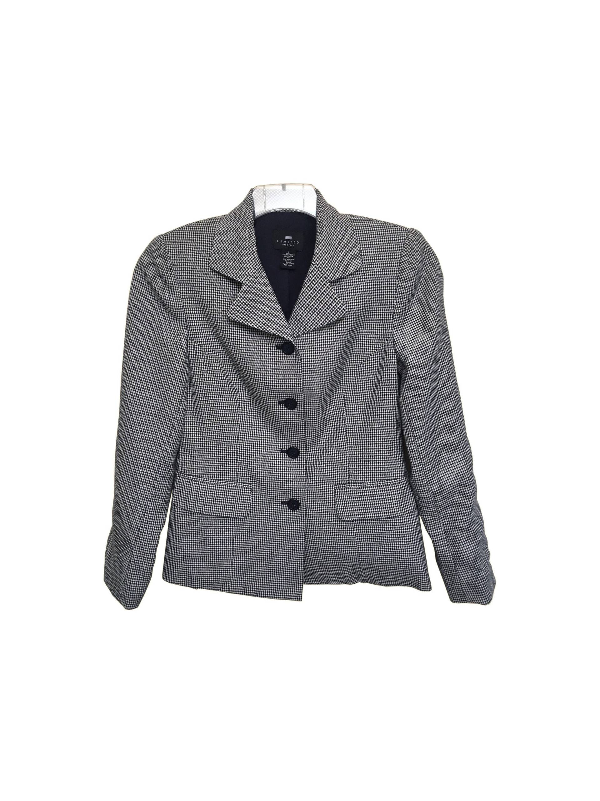 90Er Jahre Houndstooth Blazer von GRANDEJOIE