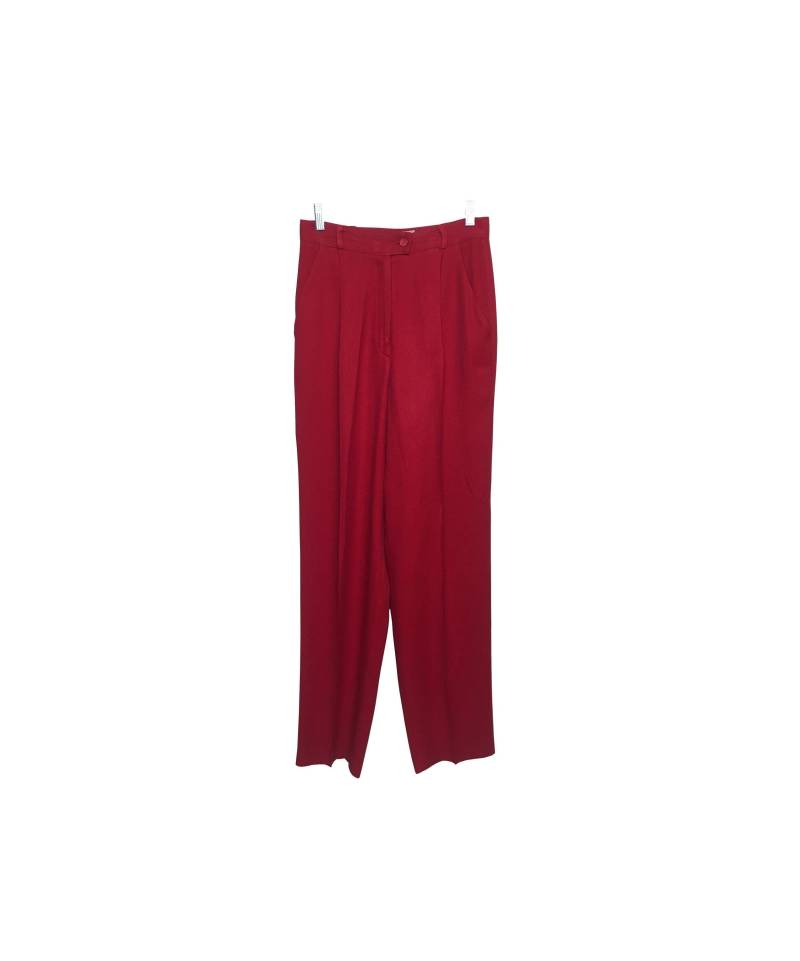 High Rise Hose 80Er Jahre Lipstick Rot von GRANDEJOIE