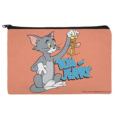Tom and Jerry Best Friends Make-up-Kosmetiktasche, Organizer-Tasche, Natur mit mehrfarbigem Design, OneSize von GRAPHICS & MORE