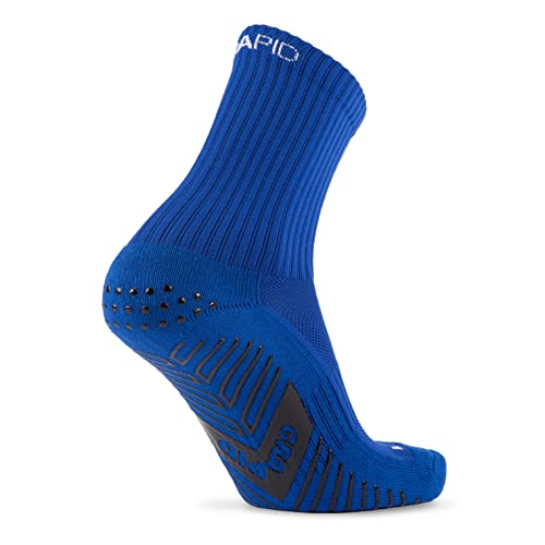 GRAPID Antirutsch Sportsocken für alle Geschlechter. Sportsocken für Herren. Fußballsocken, Laufsocken, Grip Socken, Ultimativer Halt für Athleten - Crew Elite (EU 38-41, Crew Elite - Blau) von GRAPID