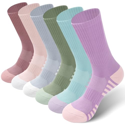 GRAPMKTG 6PAAR Wandersocken Herren Damen Tennissocken Sportsocken Bunte 39 42 Medium von GRAPMKTG
