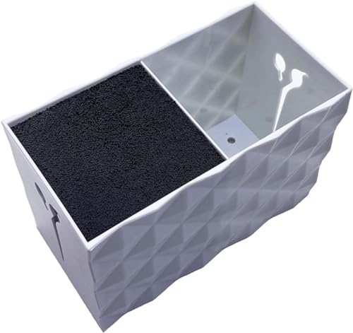 GRARRO Friseurschere Halter Scherenblock, Friseur Werkzeug Aufbewahrungsbox für Friseurkämme Clips Bürsten, Stylish Organizer Stand für professionelle Friseurladen (Weiß) von GRARRO