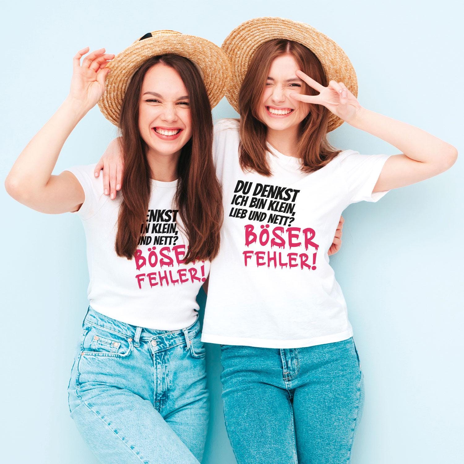 Bedrucktes T-Shirt Für Frauen "Böser Fehler" - Lustiges Shirt Mit Spruch Geschenk Damen Freundinnen Zum Geburtstag Statement von GRAVURZEILEShop