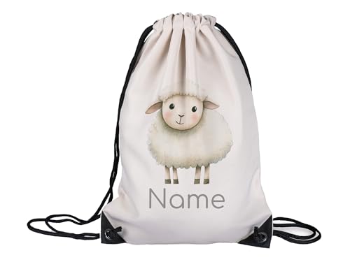GRAZDesign Personalisiertes Turnbeutel Schaf - Kindergarten Tasche mit Name - Stoffbeutel für Kinder GRAZDesign Personalisiertes Turnbeutel Schaf - Kindergarten Tasche mit Name - Stoffbeutel für Kinder von GRAZDesign