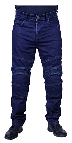 GREAT BIKERS GEAR - Herren Engineered Protective Jeans Aramidfutter Motorrad Bikerhose Verstärktes Schutzfutter, Knie- und Hüftschutz Protektor von GREAT BIKERS GEAR