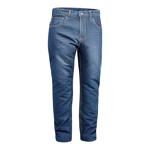 GREAT BIKERS GEAR - Herren Motorradhose mit Aramid-Futter, Motorradhose mit verstärkter Schutzschicht und kostenlosem Knie- und Hüftprotektor. von GREAT BIKERS GEAR