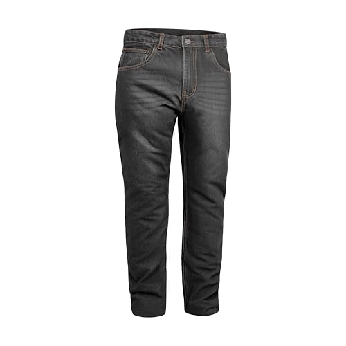 GREAT BIKERS GEAR - Herren Motorradhose mit Aramid-Futter, Motorradhose mit verstärkter Schutzschicht und kostenlosem Knie- und Hüftprotektor. von GREAT BIKERS GEAR