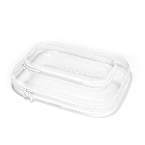 GREATLINK Transparentes Make-up-Taschen-Set, tragbare Reise-Kulturbeutel für Damen, transparente Reisetaschen für Toilettenartikel, PVC, transparente Hartschalen-Schutzhülle mit Reißverschluss für GREATLINK Transparentes Make-up-Taschen-Set, tragbare Reise-Kulturbeutel für Damen, transparente Reisetaschen für Toilettenartikel, PVC, transparente Hartschalen-Schutzhülle mit Reißverschluss für von GREATLINK