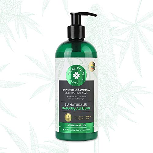 Bio Shampoo zur Haarpflege mit natürlichem Hanfsamenöl - Für Damen, Herren & die ganze Familie - hilft trockene Kopfhaut, Haarwachstum, Schuppen - ohne Parabene, Vegan - 400ml Bio Shampoo zur Haarpflege mit natürlichem Hanfsamenöl - Für Damen, Herren & die ganze Familie - hilft trockene Kopfhaut, Haarwachstum, Schuppen - ohne Parabene, Vegan - 400ml von GREEN FEEL'S