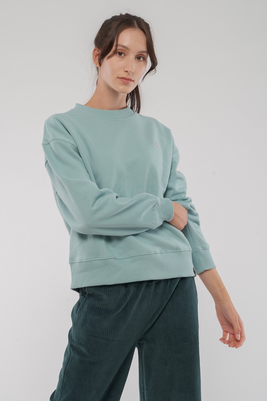 Heavy Drop Shoulder Sweatshirt aus Bio Baumwolle, Baumwolle von GREEN SHIRTS