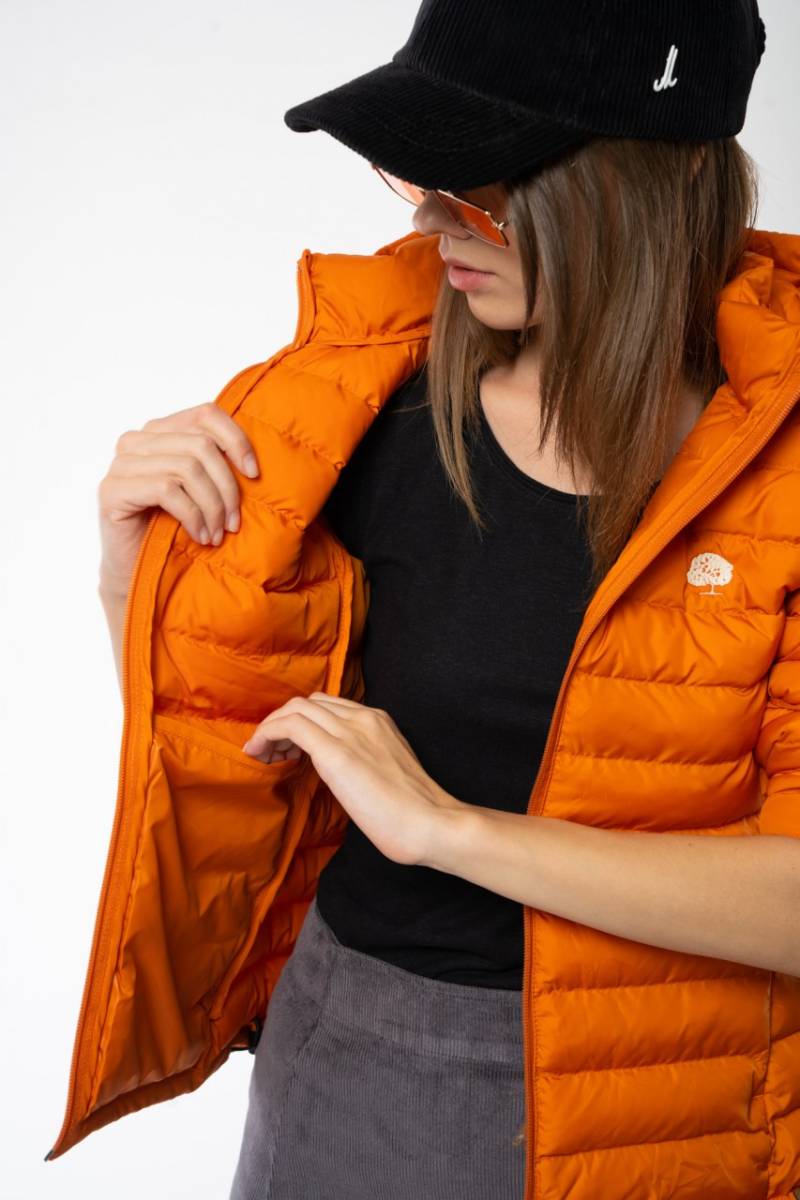 Lange Daunenjacke aus recyceltem Polyester, Recycled von GREEN SHIRTS