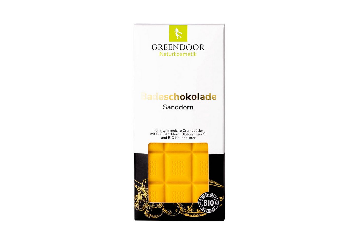 GREENDOOR Badekonfekt Badeschokolade Sanddorn von GREENDOOR