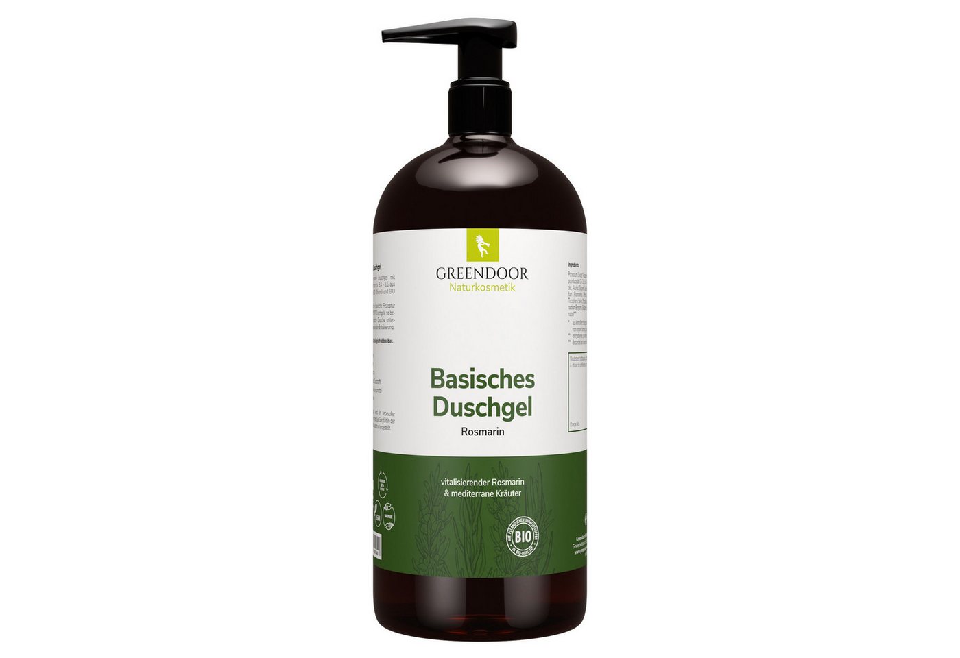 GREENDOOR Duschgel Basisches Duschgel XL Rosmarin von GREENDOOR