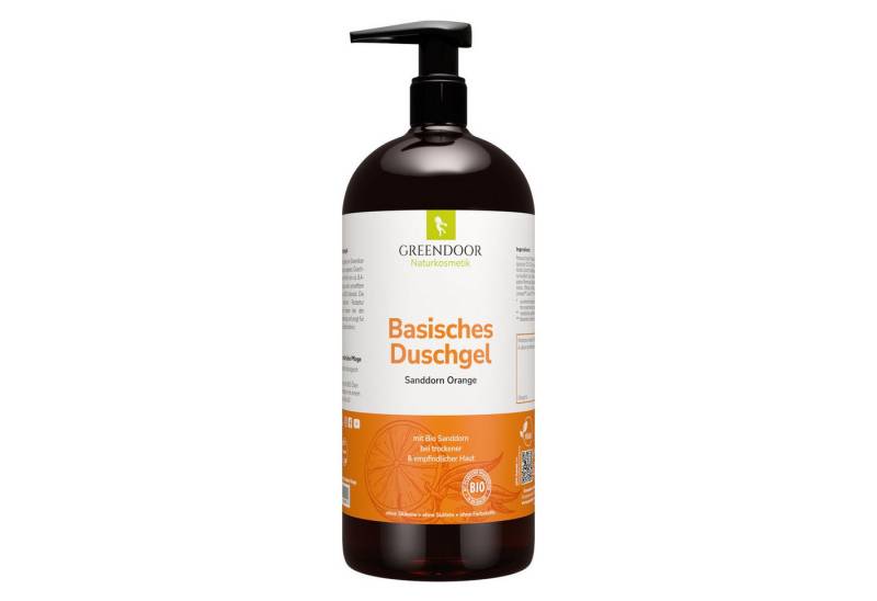 GREENDOOR Duschgel Basisches Duschgel XL Sanddorn Orange von GREENDOOR