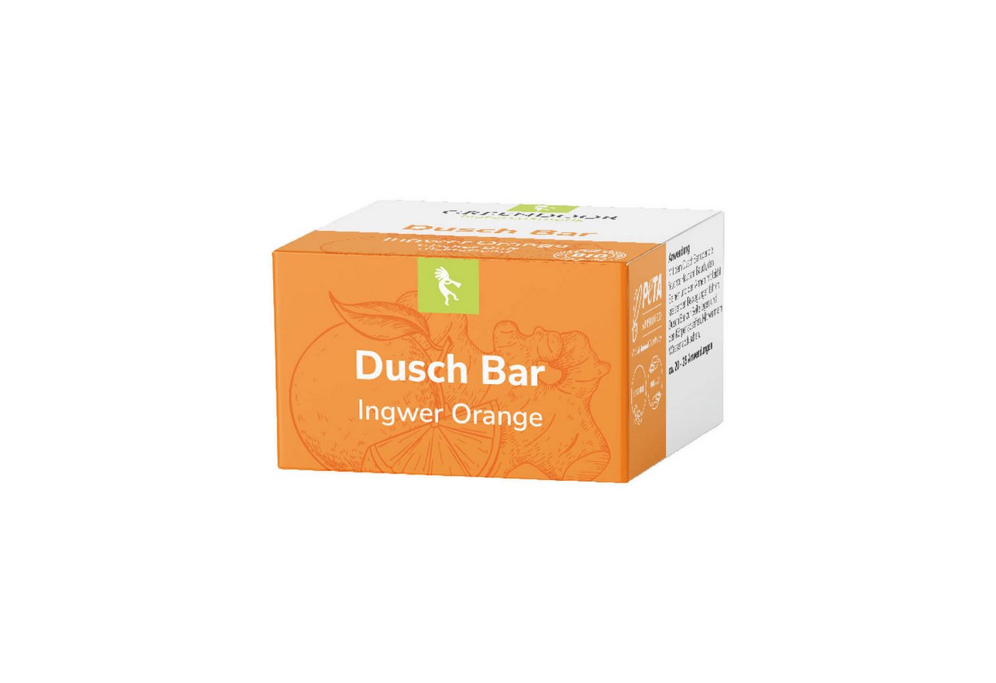 GREENDOOR Feste Duschseife Dusch Bar Ingwer Orange GREENDOOR Feste Duschseife Dusch Bar Ingwer Orange von GREENDOOR