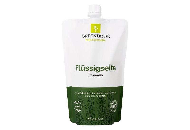 GREENDOOR Flüssigseife Flüssigseife Nachfüllpackung Rosmarin GREENDOOR Flüssigseife Flüssigseife Nachfüllpackung Rosmarin von GREENDOOR