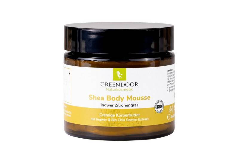 GREENDOOR Körperbalsam Shea Body Mousse Ingwer Zitronengras von GREENDOOR