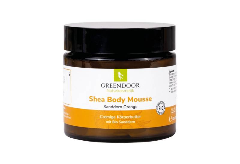 GREENDOOR Körperbalsam Shea Body Mousse Sanddorn Orange von GREENDOOR