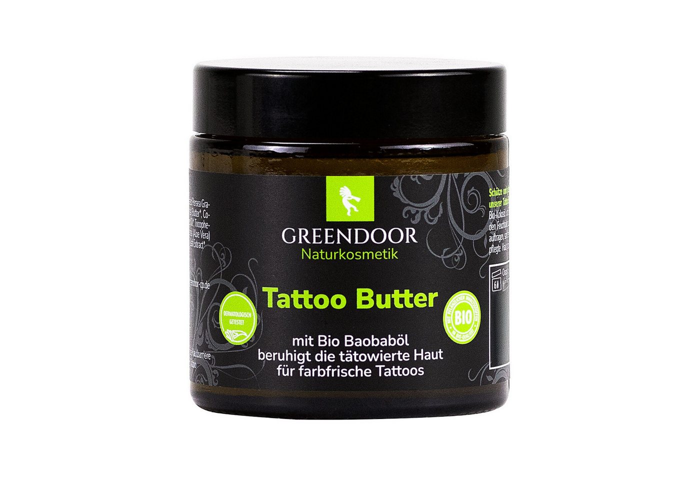 GREENDOOR Körperbutter Tattoo Butter, Tattoo Balsam von GREENDOOR